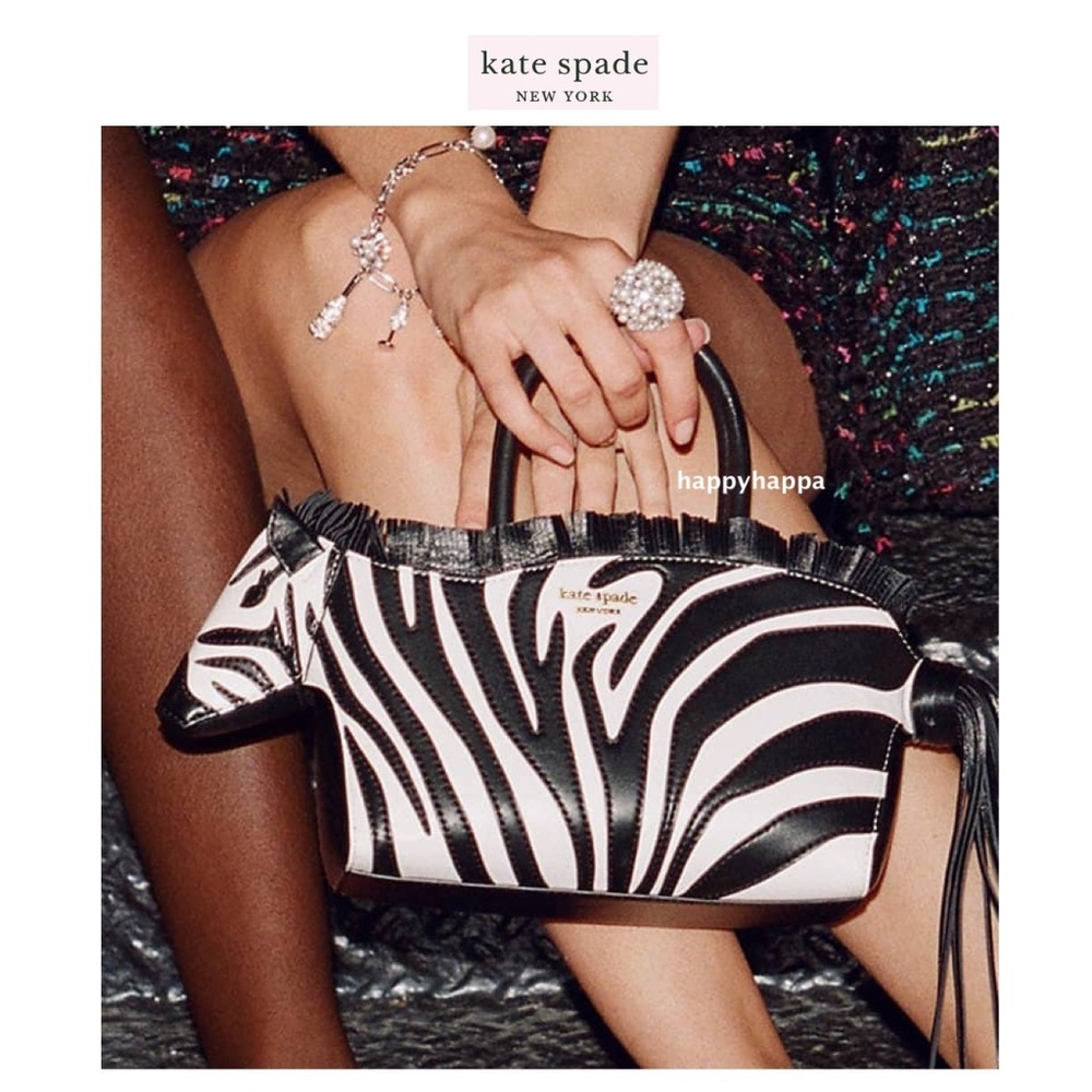<Kate Spade> Ziggy Metallic 3d Zebra Satchel - Picture 5 of 10